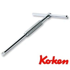KOKEN 3/8Sq Sliding T-Handle 3715SLK 250x200mm Spin Grip Type Made in Japan - Picture 1 of 8