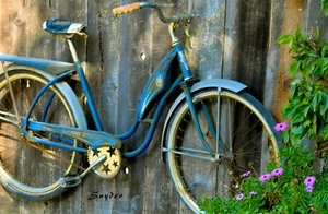 Western Flyer Vintage Bicycle by Floyd Snyder Cycling Vintage Bike Canvas 20x30 - Picture 1 of 4