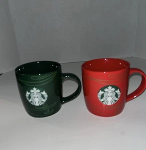 Tazas/tazas rojas y verdes de Navidad Starbucks 2020 - Imagen 1 de 3
