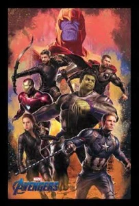 AVENGERS ENDGAME CHARACTERS 13x19 FRAMED GELCOAT POSTER MARVEL MOVIES COMICS NEW - Picture 1 of 2