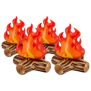 4 Pcs Inflatable Flame Model Artificial Fire Flames Campfire Balloon - Picture 1 of 12