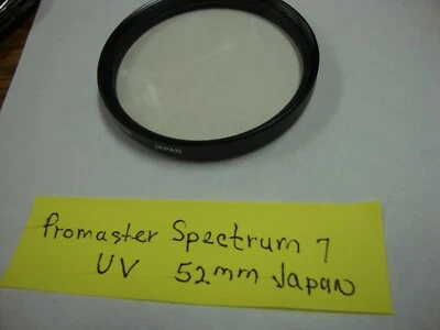 Used Promaster Spectrum 7 UV 52mm Lens Filter Made in Japan  - Image 1 of 2