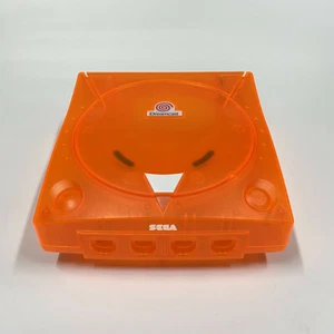 Estuche translúcido de repuesto para SEGA Dreamcast cristal transparente naranja - Imagen 1 de 7