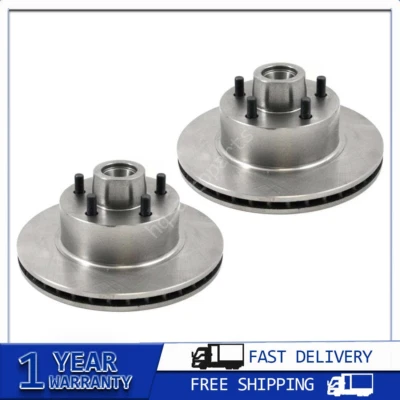 Передние дисковые тормозные диски и ступица в сборе 2 шт для Dodge Challenger 1973 1974 - Изображение 1 из 3