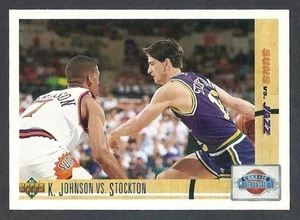 1991-92 Upper Deck #32 - Kevin Johnson vs John Stockton Classic Confrontation - Bild 1 von 2