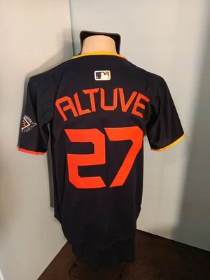 HOUSTON  ASTROS JOSE ALTUVE #27 NIKE JERSEY MENS SZ S STITCHED/  "NEW" - Image 1 of 4