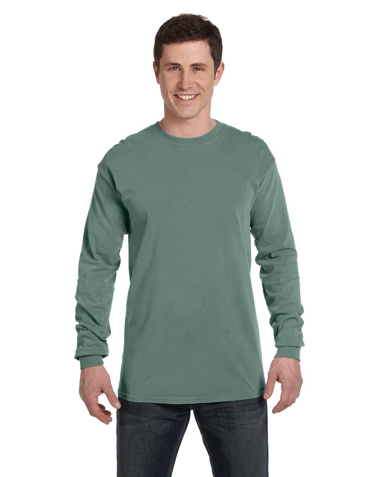 Comfort Colors C6014 Adult 100% USA Cotton Heavyweight RS Long Sleeve T-Shirt - Image 1 of 1