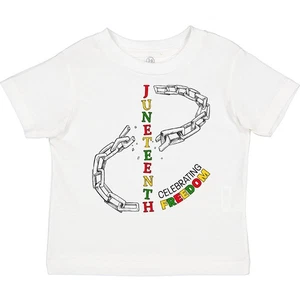 Inktastic Juneteenth-Celebrating Freedom- Breaking Chains Toddler T-Shirt June - Picture 1 of 8