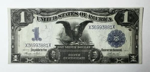 1899 $1 Black Eagle Silver Certificate Fr . 232 - Picture 1 of 5