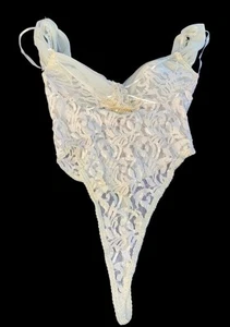 Victoria's Secret 80er Gold Label Größe Small Tanga Spitze Teddy Body Suit USA - Bild 1 von 7
