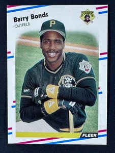 1988 Fleer #322 Barry Bonds - Pittsburgh Pirates -- Just came out of the box set - Picture 1 of 2
