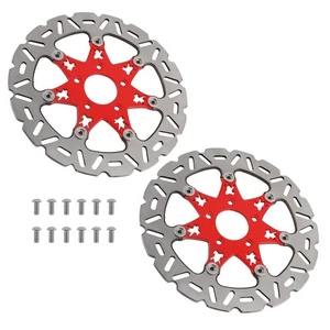 2x Disco de rotor de freno flotante de 11,8 pulgadas para Harley Davidson Road King FLHR FLHRC - Imagen 1 de 15