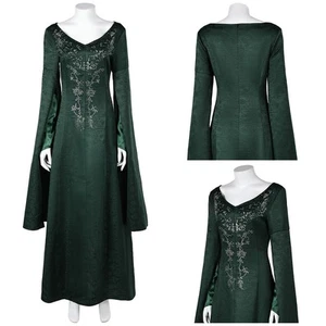 Alicent Hightower Dark Green Dress Cosplay Halloween Carnival Party Skirt Womens - Picture 1 of 10