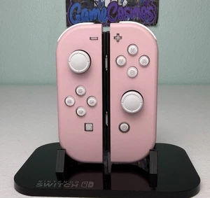 Sakura Pink + White Jelly Buttons - Custom Joycons for the Nintendo Switch - Picture 1 of 5
