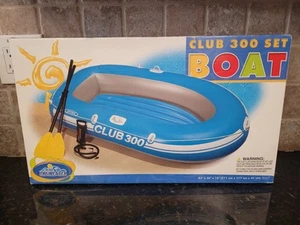 The Wet Set INTEX Club 300 Barca 83”x46”x16” nuovo con scatola con pompa e palette - Foto 1 di 6