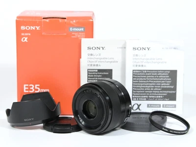 SONY E 35mm F1.8 OSS SEL35F18 APS-C Standard Prime Lens E-Mount Box [Near Mint] - Image 1 of 4