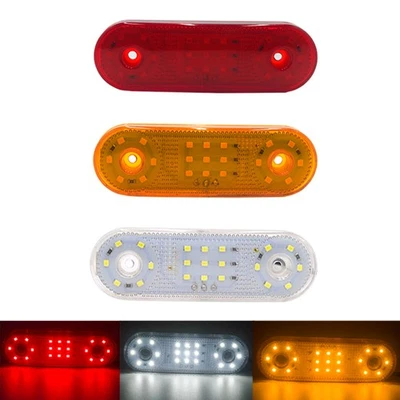 Trailer Side Marker Lights LED Warning Side Light 12/24V for Van Truck Car R - Image 1 of 4