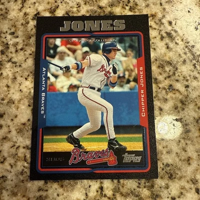RARE 2005 Topps Black Chipper Jones SSP Atlanta Braves /55 - Image 1 of 4