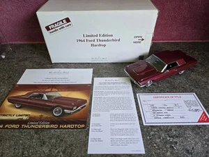Danbury Mint 1964 Thunderbird HT "BURGUNDY METALLIC" LE w/ Paperwork 1:24 L@@K! - Picture 1 of 22