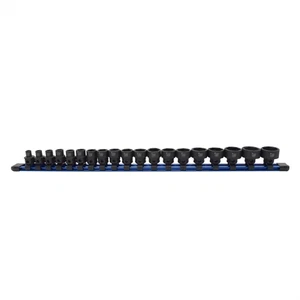 Astro Pneumatic 78319 19pc 3/8" Drive Low Profile Nano Impact Socket Set 6-24mm - Picture 1 of 2