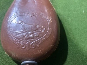 Leather & Brass lead shot bag - Picture 1 of 3