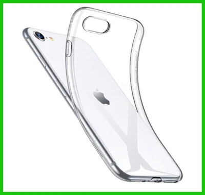 Cover per Apple iPhone 7 8 SE 2020 2022 Silicone Tpu Pellicola Vetro Temperato - Immagine 1 di 4
