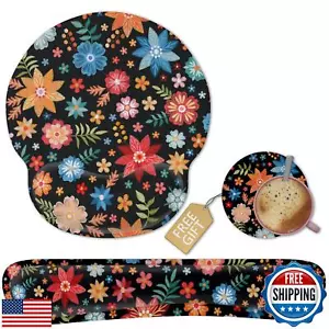 Keyboard Wrist Rest and Mouse Pad Wrist Support, Ergonomic Gel Memory Foam Ke - Picture 1 of 5