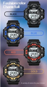 OROLOGIO SPORTIVO DIGITALE CRONOMETRO WATER RESISTANT UOMO MULTIFUNZIONE UNISEX  - Foto 1 di 8