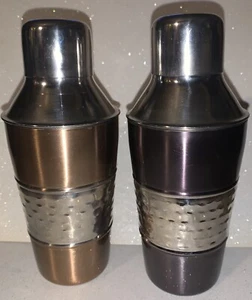 2 Cynthia Rowley Cocktail Shaker Bargeschirr Kupfer Edelstahl - Bild 1 von 3