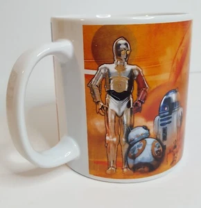 BB-8, R2-D2 & C3PO Droids Star Wars "The Force Awakens" Rare Coffee Tea Mug Cup - Picture 1 of 7