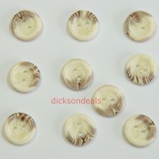 10 Aran Buttons 2 Hole Cream Colour with Light  Brown Flecks 15, 19, 23, or 25mm