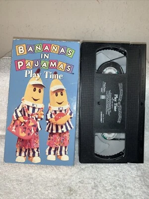 Bananas in Pajamas - Play Time (VHS, 1997) Extremely Rare OOP ABC Video Program Foto 1 de 4