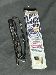 Zebra Hybrid Bowstring 55-3/4" Tan/Blk Menace Premium Replacement Anti Stretch - Picture 1 of 4