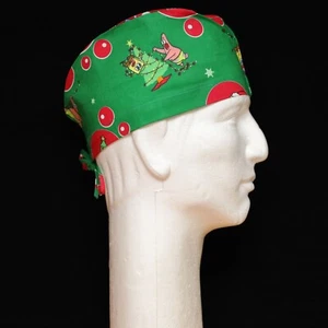 Spongebob Squarepants Christmas Theme Scrub Hat - Picture 1 of 3