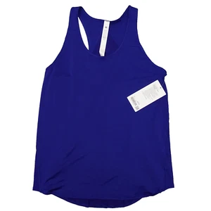 New Lululemon Size 10 Essential Tank Pleated Classic Fit Hip Length LARK Blue - Picture 1 of 8