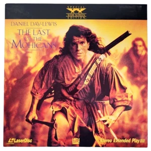 The Last of the Mohicans Laserdisc Laser Disc Daniel Day Lewis Movie Film Drama - Picture 1 of 4