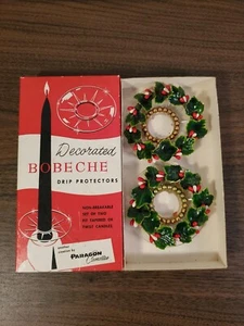 Vintage Bobeche Candle Holder Protectors Christmas wreath craft made decor - Picture 1 of 4