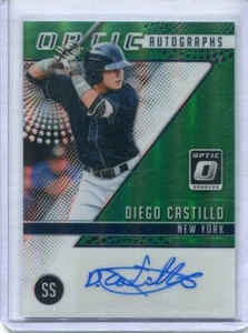 2018 Donruss Optic Diego Castillo Green Prizm Auto Autograph SSP #'d 2/5 Yankees - Bild 1 von 2