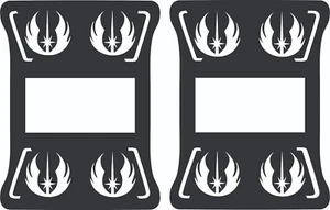 Tail Light Covers Jedi Order for Jeep Wrangler JL LED - Bild 1 von 2