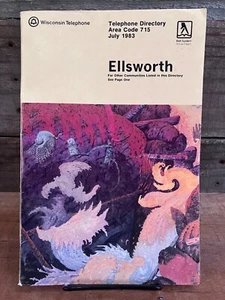 ELLSWORTH Wisconsin 1983 TELEPHONE DIRECTORY Phone Book, History Research - Picture 1 of 7