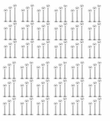 Labret Monroe Roscado Externo 100 piezas 16ga o 14ga 8 mm 10 mm y 12 mm Foto 1 de 2