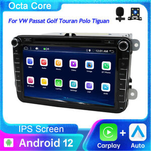 4GB+64GB Android 12 Für VW Passat Golf Touran GPS Autoradio RDS DAB+ AM Car Play