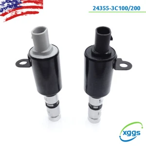 2X Intake Left & Right Variable Timing VVT Solenoid Fit Hyundai Kia 3.3L 3.8L - Picture 1 of 8