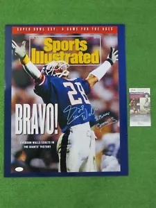 EVERSON WALLS New York Giants SIGNIERTES 16x20 METALLFOTO "SI Cover" JSA COA - Bild 1 von 4