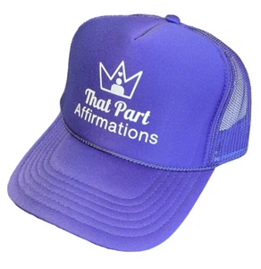Neu That Part Affirmations Truckermütze verstellbar lila - Bild 1 von 16
