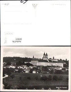 185815,St Florian Markt u. Stift i. Hintergrund Foto Ak  - Foto 1 di 1