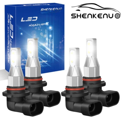 6000K LED Headlight Bulbs For Buick Park Avenue 1991-2005 High & Low Beam Qty 4 - Image 1 of 4