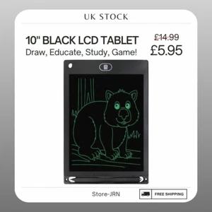 NEW! 10" LCD Writing Tablet Digital Drawing Board Graphic Art Kid Christmas Gift - Picture 1 of 7