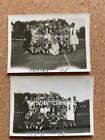 2 x B/W PHOTOGRAPH CAISTER ON SEA 1928 GROUP OF FRIENDS ON TENNIS COURT NORFOLK