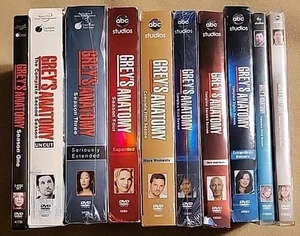 Grey's Anatomy Series Seasons 1-10 DVD LOT Complete Season 1 2 3 4 5 6 7 8 9 10 - Picture 1 of 6